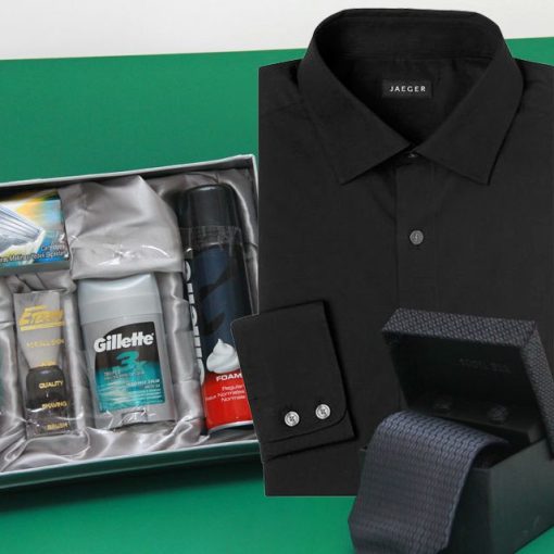 Tie and Shirt With Shaving Kit Men Deal